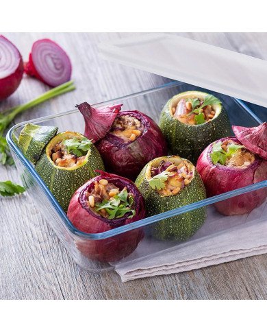 Boite de Conservation Plat à Four Rectangulaire en verre avec Couvercl Boite de Conservation Plat à Four Rectangulaire en verre avec Couvercl