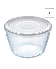 Boite de Conservation Plat à Four en verre avec Couvercle Ø 15cm 1.1L Cook & Freez - PYREX