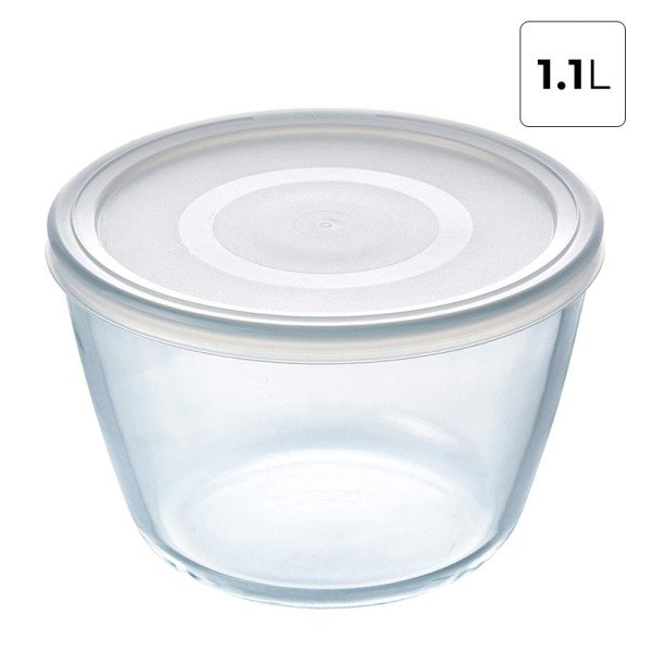 Boite de Conservation Plat à Four en verre avec Couvercle Ø 15cm 1.1L Cook & Freez - PYREX Boite de Conservation Plat à Four en verre avec Couvercle Ø 15cm 1.1L Cook & Freez - PYREX
