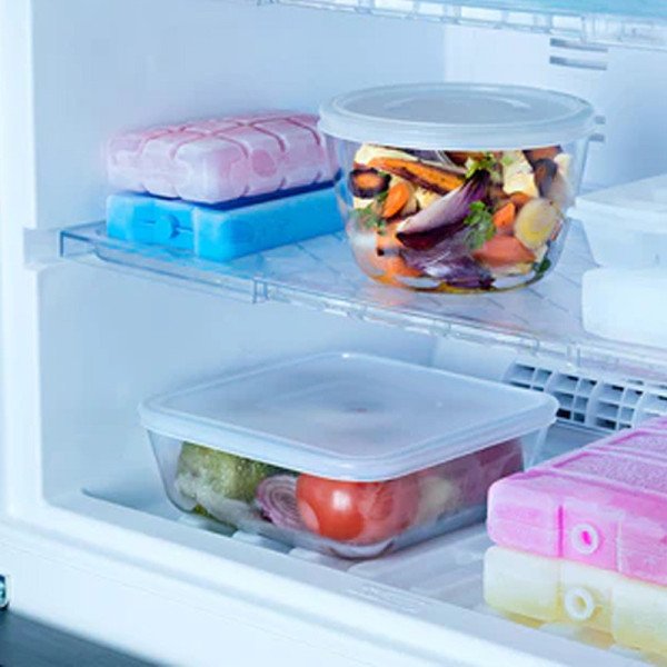 Boite de Conservation Plat à Four en verre avec Couvercle Ø 17cm 1.6L