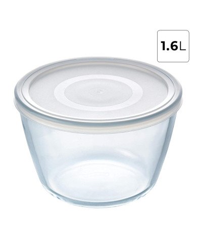 Boite de Conservation Plat à Four en verre avec Couvercle Ø 17cm 1.6L Cook & Freez - PYREX Boite de Conservation Plat à Four en verre avec Couvercle Ø 17cm 1.6L Cook & Freez - PYREX