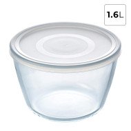 Boite de Conservation Plat à Four en verre avec Couvercle Ø 17cm 1.6L Cook & Freez - PYREX