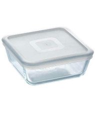 Boite de Conservation Plat à Four Carré en verre avec Couvercle 20x20cm 2L Cook & Freez - PYREX