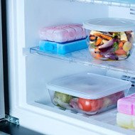 Boite de Conservation Plat à Four Carré en verre avec Couvercle 20x20c