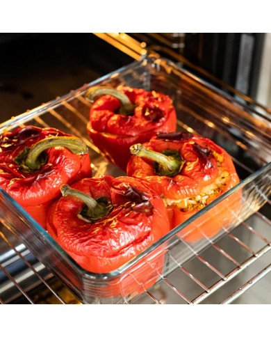 Boite de Conservation Plat à Four Carré en verre avec Couvercle 20x20c Boite de Conservation Plat à Four Carré en verre avec Couvercle 20x20c