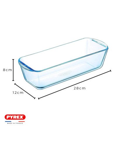 Moule à Cake en verre 28x12cm 1.5L Cook & Enjoy - PYREX Moule à Cake en verre 28x12cm 1.5L Cook & Enjoy - PYREX