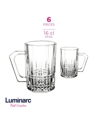 Coffret de 6 Verres à Thé 16cl Elysées - LUMINARC Coffret de 6 Verres à Thé 16cl Elysées - LUMINARC