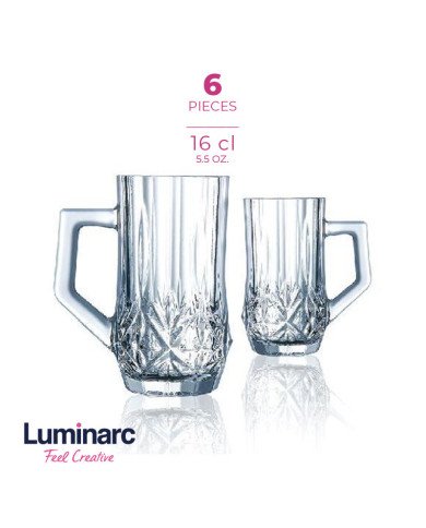 Coffret de 6 Verres à Thé 16cl Brighton - LUMINARC Coffret de 6 Verres à Thé 16cl Brighton - LUMINARC