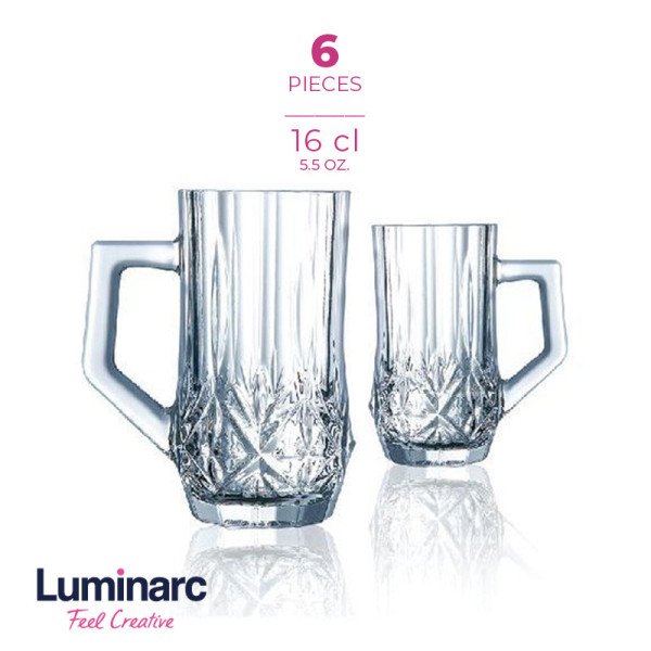 Coffret de 6 Verres à Thé 16cl Brighton - LUMINARC