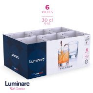Coffret de 6 Verres à Eau 30cl Islande - LUMINARC