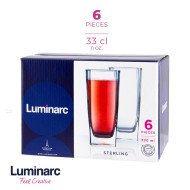 Coffret de 6 Verres à Eau 33cl Sterling - LUMINARC Coffret de 6 Verres à Eau 33cl Sterling - LUMINARC