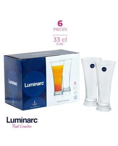 Coffret de 6 Verres à Jus 33cl Martigues - LUMINARC