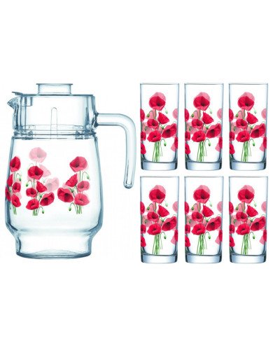 Service à Eau 7 pièces Hypnosis - LUMINARC Service à Eau 7 pièces Hypnosis - LUMINARC