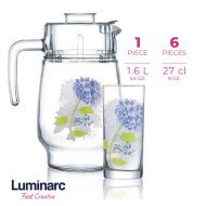 Service à Eau 7 pièces Hortensia Blue - LUMINARC