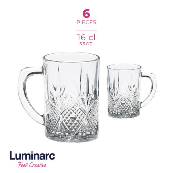 Coffret de 6 Verres à Thé 16cl Rhodes - LUMINARC
