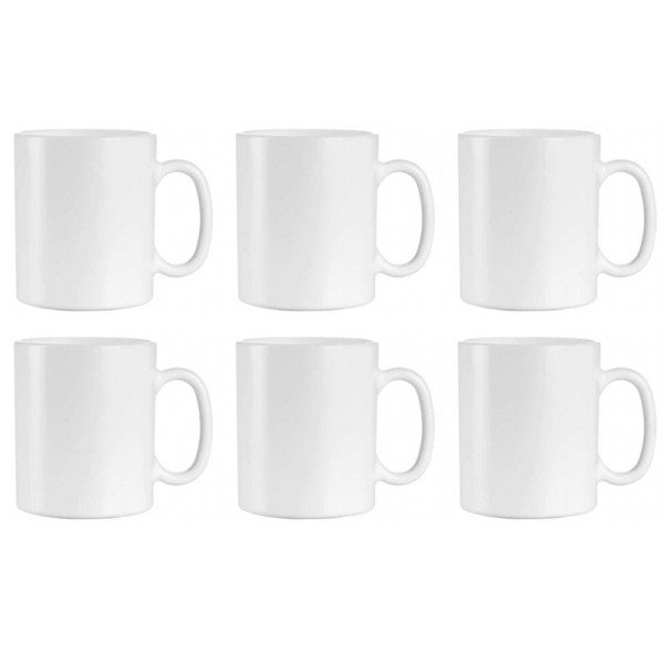 Coffret de 6 Tasses à Café Mug 33cl Essence Blanc - LUMINARC Coffret de 6 Tasses à Café Mug 33cl Essence Blanc - LUMINARC