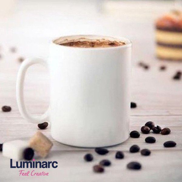 Coffret de 6 Tasses à Café Mug 33cl Essence Blanc - LUMINARC Coffret de 6 Tasses à Café Mug 33cl Essence Blanc - LUMINARC