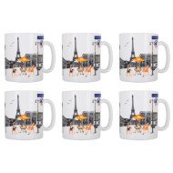 Coffret de 6 Tasses à Café Mug 33cl Essence Paris - LUMINARC