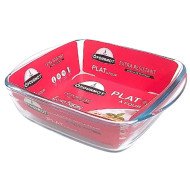 Plat à Four Carré en verre 25x22cm 2.1L Love Baking - ÔFOURNOT