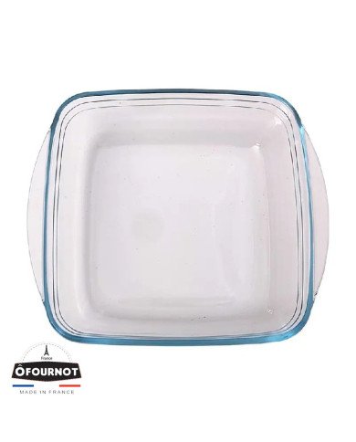 Plat à Four Carré en verre 25x22cm 2.1L Love Baking - ÔFOURNOT Plat à Four Carré en verre 25x22cm 2.1L Love Baking - ÔFOURNOT