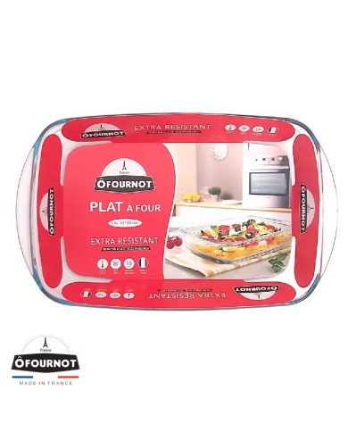 Plat à Four Rectangulaire en verre 33x20cm 1.8L - ÔFOURNOT Plat à Four Rectangulaire en verre 33x20cm 1.8L - ÔFOURNOT