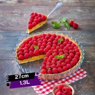 Lot Moule à Tarte Ø 27cm 1.3L + Moule à Cake 28x12cm 1.5L - ÔFOURNOT