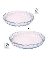 Lot Moule à Tarte Ø 27cm 1.3L + Moule à Tarte Ø 31cm 1.8L - ÔFOURNOT