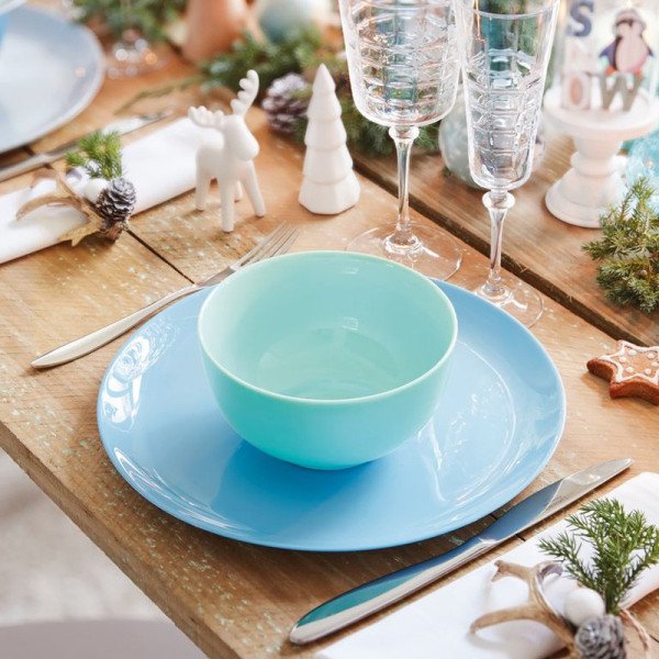 Assiette plate Diwali Light Blue 25cm - LUMINARC Assiette plate Diwali Light Blue 25cm - LUMINARC