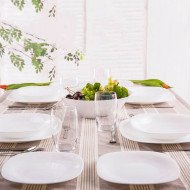 Assiette à dessert Carine White 19 x 19 cm - LUMINARC