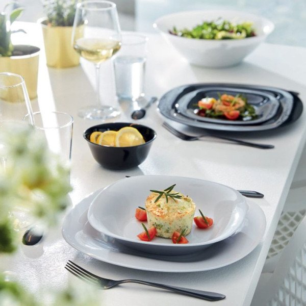 Assiette à dessert Carine Granit 19 x 19 cm - LUMINARC