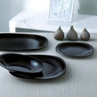 Assiette à dessert Carine Neo Black 19 x 19 cm - LUMINARC