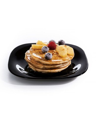 Assiette à dessert Carine Neo Black 19 x 19 cm - LUMINARC Assiette à dessert Carine Neo Black 19 x 19 cm - LUMINARC