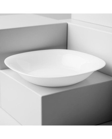 Assiette creuse Carine White 21 x 21 cm - LUMINARC Assiette creuse Carine White 21 x 21 cm - LUMINARC