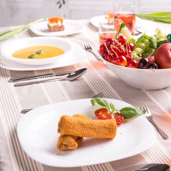 Assiette creuse Carine White 21 x 21 cm - LUMINARC