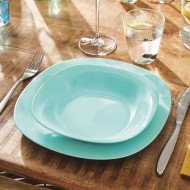 Assiette creuse Carine Neo Turquoise 21 x 21 cm - LUMINARC