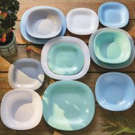 Assiette plate Carine Turquoise 27 x 27 cm - LUMINARC