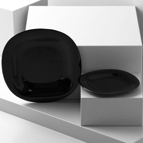 Assiette plate Carine Neo Black 27 x 27 cm - LUMINARC Assiette plate Carine Neo Black 27 x 27 cm - LUMINARC