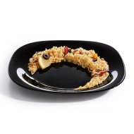 Assiette plate Carine Neo Black 27 x 27 cm - LUMINARC