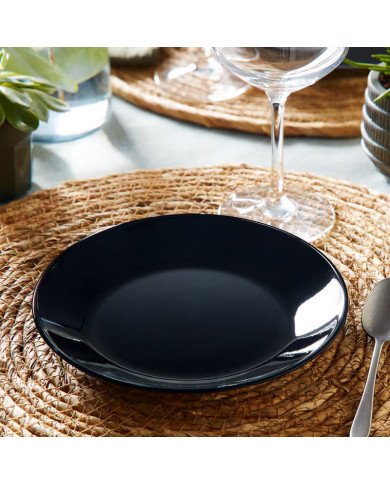 Assiette à dessert Zelie Noire 18 cm - LUMINARC Assiette à dessert Zelie Noire 18 cm - LUMINARC