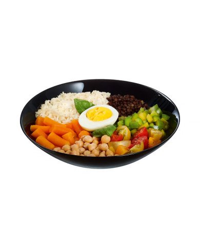 Assiette creuse Zelie Noire 20 cm - LUMINARC