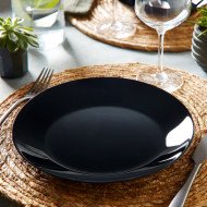 Assiette plate Zelie Noire 25 cm - LUMINARC