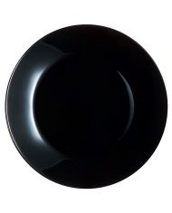 Assiette plate Zelie Noire 25 cm - LUMINARC