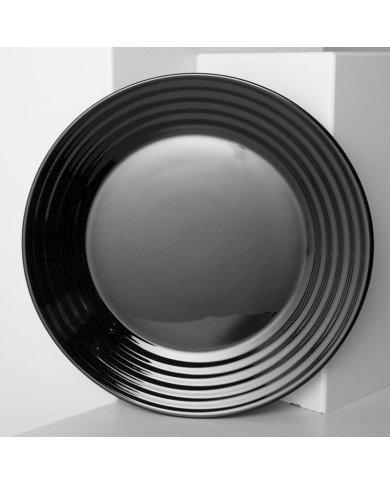 Assiette plate Harena Black 25 cm - LUMINARC Assiette plate Harena Black 25 cm - LUMINARC