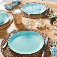 Assiette à dessert Pampille Turquoise 19 cm - LUMINARC