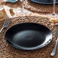 Assiette à dessert Pampille Noire 19 cm - LUMINARC