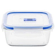 Boîte Hermétique carrée avec couvercle bleu Pure Box Active 38 cl - LUMINARC