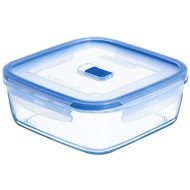 Boîte Hermétique carrée avec couvercle bleu Pure Box Active 122 cl - LUMINARC