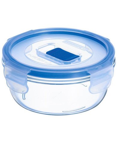 Boîte Ronde avec Couvercle Hermétique Bleu Pure Box Active 42 cl - LUMINARC Boîte Ronde avec Couvercle Hermétique Bleu Pure Box Active 42 cl - LUMINARC