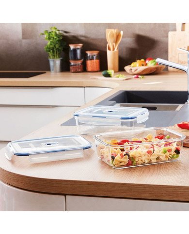 Boîte de Conservation Hermétique avec Couvercle Bleu Pure Box Active Boîte de Conservation Hermétique avec Couvercle Bleu Pure Box Active