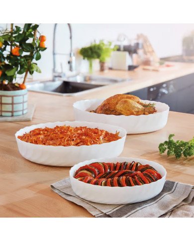 Plat à Four Ovale Trianon 22 cm - LUMINARC Plat à Four Ovale Trianon 22 cm - LUMINARC